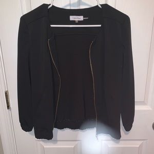 NWOT Calvin Klein Black ZIP Jacket - Size S